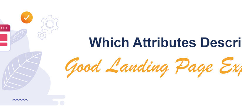 Which Attributes Describe a Good Landing Page Experience?